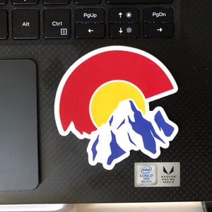 Colorado Laptop Sticker, Colorado Laptop Decal, Laptop, Laptop Sticker, Colorado, Decals, Skins, Mountain Sticker, Vinyl Decal, CO Sticker