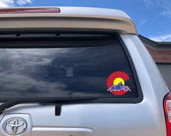 Colorado Mountain Sticker, Colorado Flag Sticker, Colorado, Colorado Sticker, Car Decal, Car Sticker, Colorado Souvenir, Colorado Gift