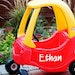 Cozy Coupe, Personalized Name Decals, Personalized Sticker, Name ...