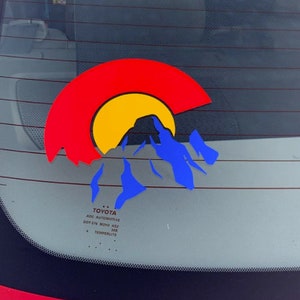 Colorado Sticker, Colorado, Colorado Decal, Colorado Car Decal, Colorado Car Sticker, Colorado Flag Decal, Colorado Stickers, Colorado Gifts