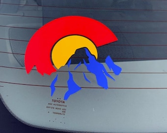 Colorado Sticker, Colorado, Colorado Decal, Colorado Car Decal, Colorado Car Sticker, Colorado Flag Decal, Colorado Stickers, Colorado Gifts