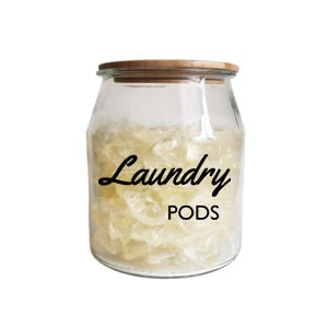 Laundry Container Labels/ Custom Labels for Jars and Bottles/ 