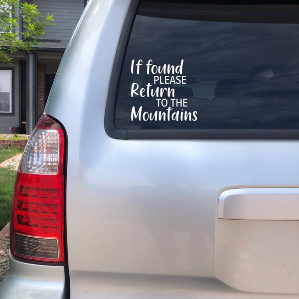 If Found Return to Sticker - Etsy