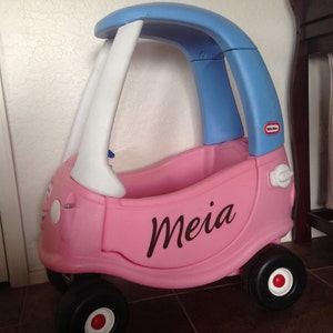 Little Tykes Car Sticker, Toy Truck Name Plate, Cozy Coupe, Cozy Truck License Plate, Cozy Coupe Accessories, Custom Cozy Coupe, Personalize