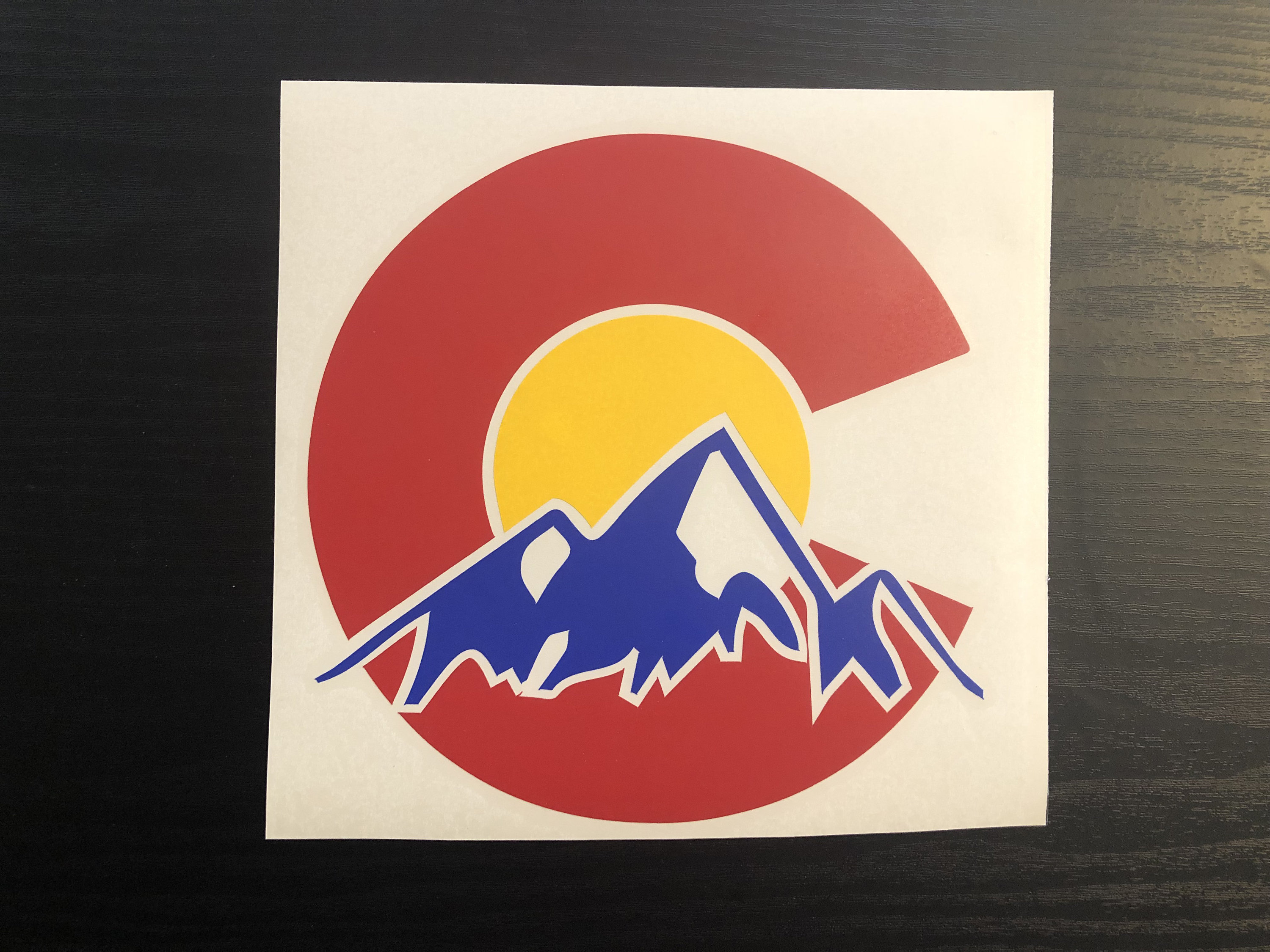 Colorado Mountain Sticker Colorado Flag Sticker Colorado Etsy