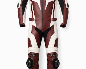 Cowhide Leather Motorcycle Racing Suit | Track & Street Protective Gear