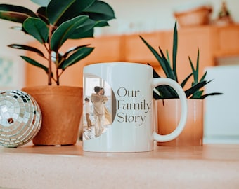 Custom Photo Collage Ceramic Mug, Personalized Keepsake Gift