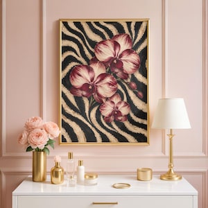 Pink Orchid Wall Art - Etsy