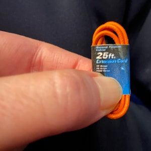 1 inch scale orange extension cord package