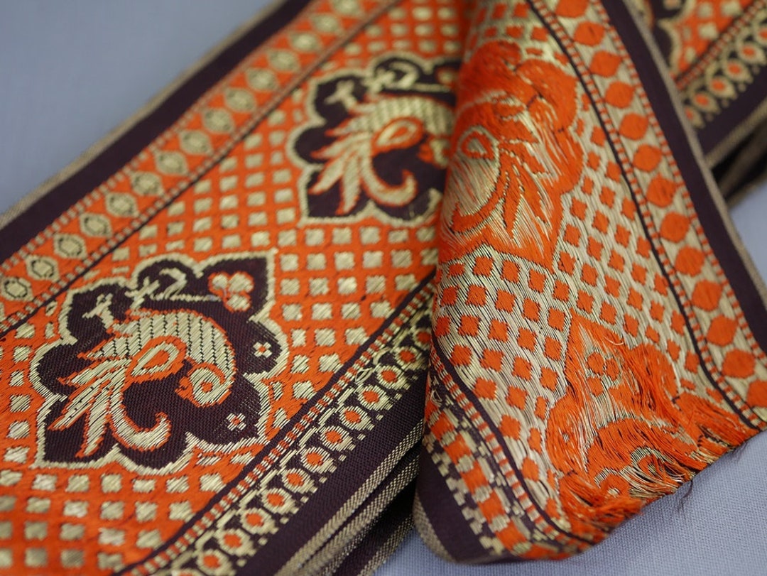 ❣️値下げ　根付　アンティーク Vintage WOVEN NET RIBBON 3.5
