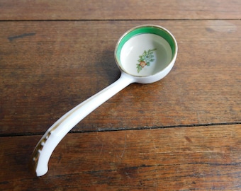 Antique Noritake Porcelain Condiment Spoon