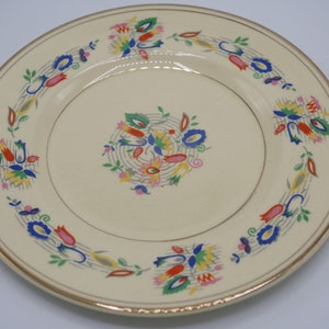 Small Vintage English Plate Decorative Vintage Plate Art Deco Ceramic Plate