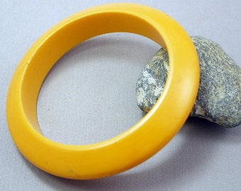 Bakelite Bracelet Bangle Vintage Bakelite Eggyolk Yellow Bakelite Bangle Bracelet SALE