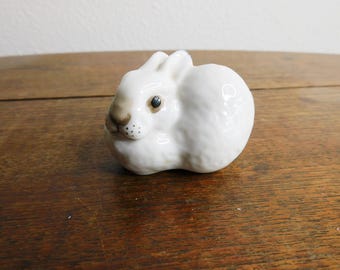 Vintage Lomonosov Factory USSR White Ceramic Bunny Rabbit