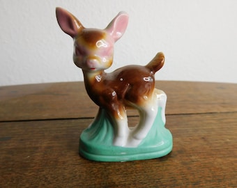 Vintage Japan Ceramic Deer Figurine