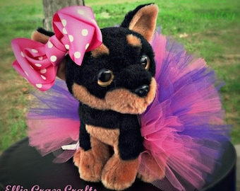 READY TO SHIP Dog Tutu:  Bubblegum Pink & Purple Dog Tutu - Small, Medium, Large - Birthday Dog Tutu