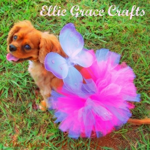 READY TO SHIP Dog Tutu: Bubblegum Pink & Purple Dog Tutu Small, Medium, Large Birthday Dog Tutu image 6