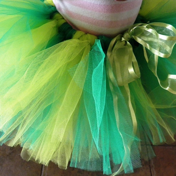 Baby Tutu:  EMERALD & APPLE GREEN St. Patrick's Day Baby Tutu - Infant Sizes