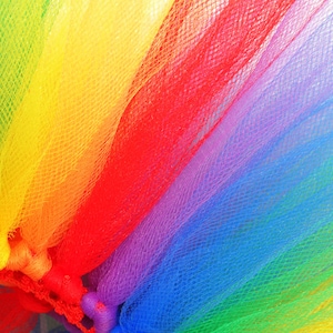 SOFORT LIEFERBAR - Regenbogen Hund Tutu - (Rot, Orange, Gelb, Grün, Blau, Lila) Kleiner, mittlerer oder großer Hund Tutu