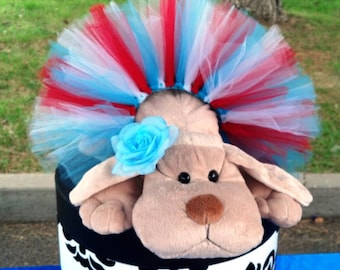 4th Of July Dog Tutu:  Red, White, & Turquoise Dog Tutu - XS, Small, Medium, Large, or XL