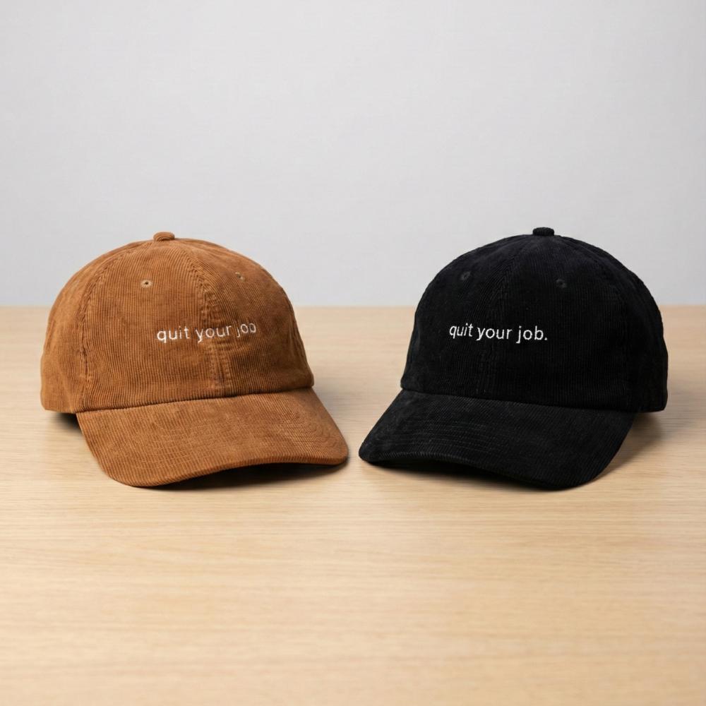 Quit Your Job! キャップ waste! Quit Your Job Hat - Etsy