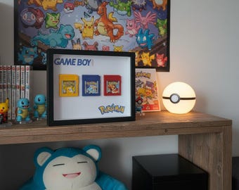 Game Boy Pokémon Frame Amarelo Vermelho Azul
