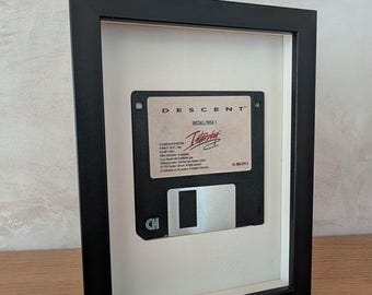 Disquete emoldurado - Descent - 1994