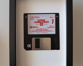 Moldura de disquete - Wing Commander II - 1991 - Moldura Foppy