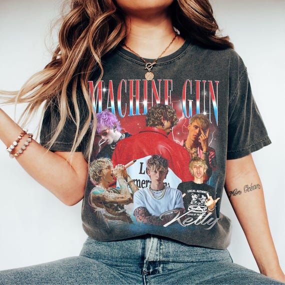 Vintage Machine Gun Kelly Shirt, Vintage 90s Rapper Shirt, MGK Shirt, Lost Americana Bootleg Tee, MGK Retro 90s Shirt, Gifts for Fan