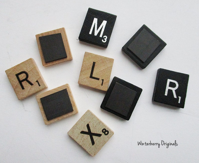 Scrabble Letters Your Choice of Color and Letters Etsy