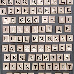 Scrabble Alphabet Refrigerator Magnets . . . All Grown Up Learning Toy, Kid's toy, Educational Toy image 2