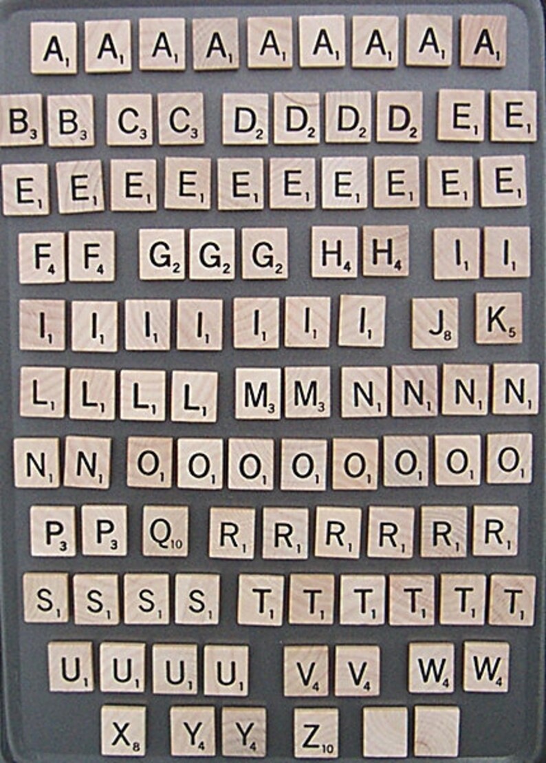 Scrabble Alphabet Refrigerator Magnets . . . All Grown Up Learning Toy, Kid's toy, Educational Toy image 2