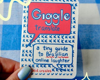 Revista Giggle Translate – Guía brasileña de la risa en línea, cultura de Internet ilustrada