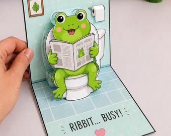 Funny Animal Pop-Up Cards | Printable DIY Paper Craft Bundle (Digital Download)