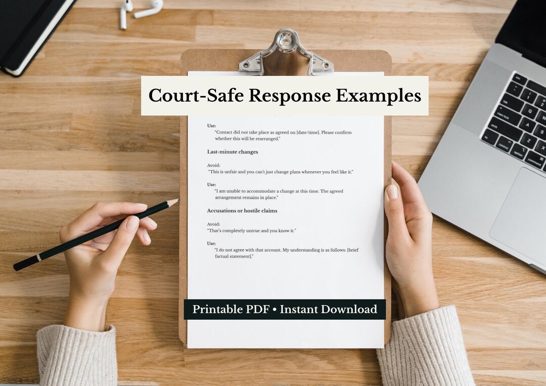 Court-safe Response Examples for Co-parenting | Neutral Communication ...