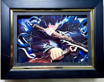 Solo Leveling 3D Shadow Box Fan Art, Sung Jin-Woo, Handmade Layered Paper Diorama, Anime Wall Decor, Unique Gift for Fans & Collectors