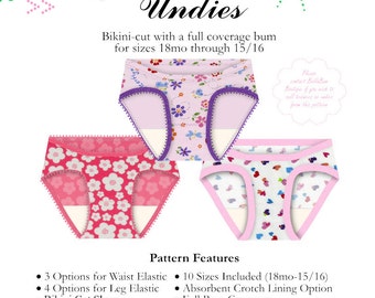 Big Girl Undies PDF Pattern