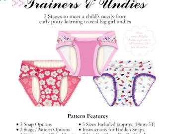 Big Girl Trainers and Undies PDF Pattern