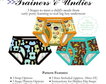 Big Boy Trainers and Undies PDF Pattern