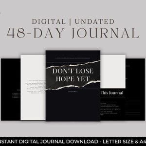 Dark Minimalistic Digital Journal Don't Lose Hope Yet