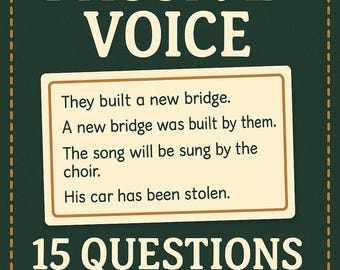 Passive Voice ESL Worksheet | Grammar Practice with Answer Key + Editable Word Doc