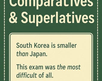 Comparatives and Superlatives Worksheet | ESL Grammar Practice | 15 Questions + Answer Key + Editable word doc