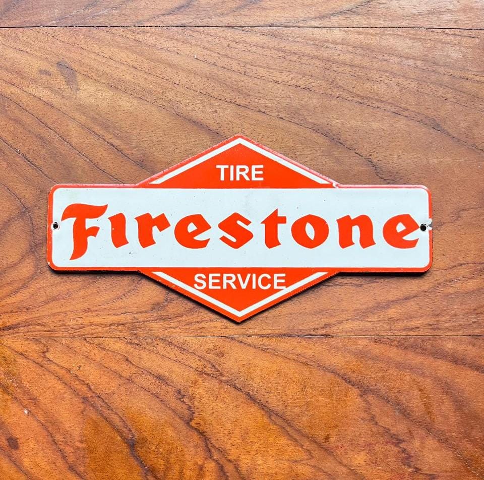 Vintage Firestone Sign - Etsy