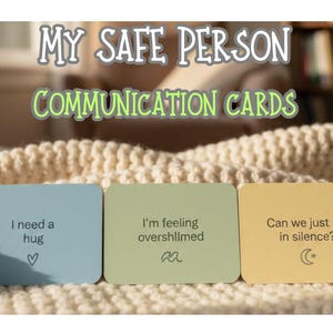 Druckbare Kommunikation Karten für Kinder | Ich Brauche Hilfe Karten | Nonverbaler Autismus PDF