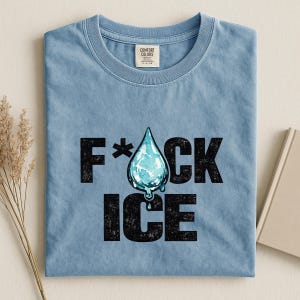 Comfort Colors Anti ICE T-Shirt, Political Protest Tee