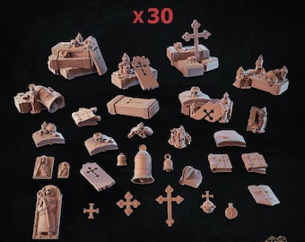 30x Church Trench Warfare Set (3D-utskrivet) - Zabavka Workshop | BASING BITS