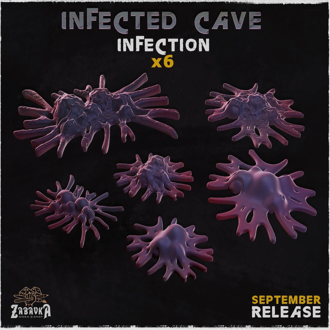 6x Infection - Infected Cave (3D Printed) - Zabavka Workshop | BASING ...