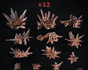 12x FX-Bullet Hit Set Basing Bits | Warhammer 40k Kill Team | Combat Impact Explosion Decor | Zabavka Workshop