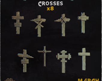 8x Kors - Förbannad plats (3D-utskriven) - Zabavka Workshop | BASING BITS