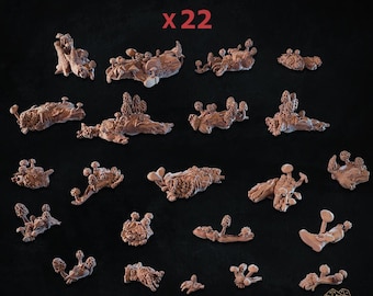 22x Svampskräckset (3D-utskrivet) - Zabavka Workshop | BASING BITS